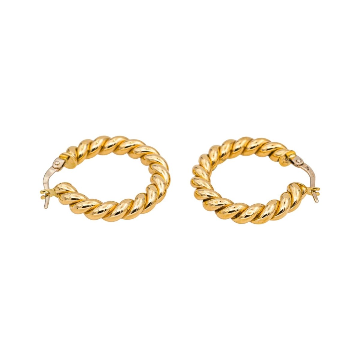 Boucles d'oreilles Créoles en or jaune - Castafiore