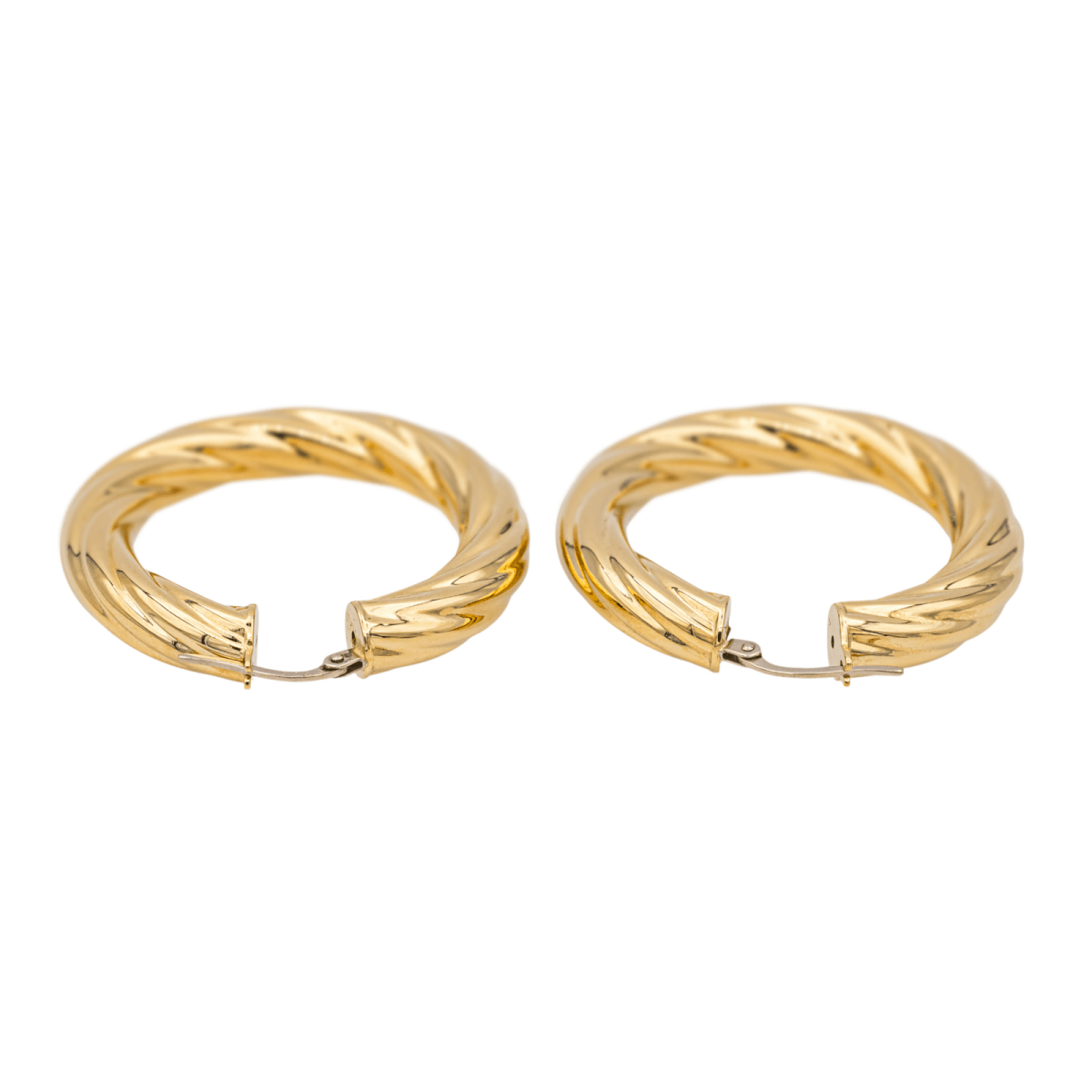 Boucles d'oreilles Créoles en or jaune - Castafiore