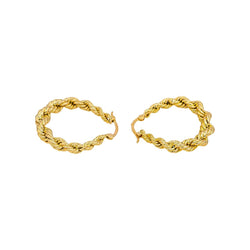 Boucles d'oreilles Créoles en or jaune - Castafiore