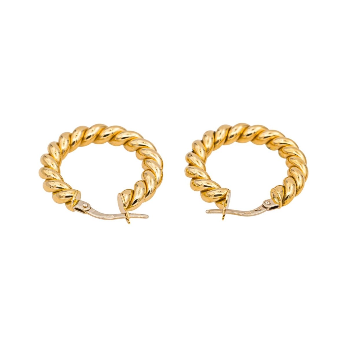 Boucles d'oreilles Créoles en or jaune - Castafiore
