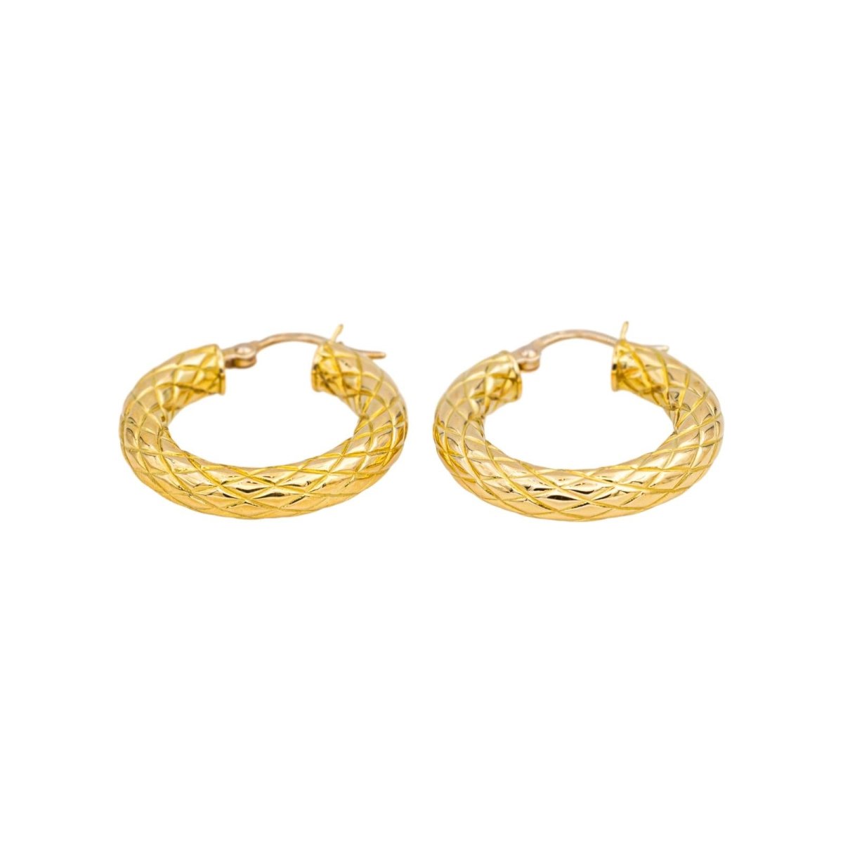 Boucles d'oreilles Créoles en or jaune - Castafiore