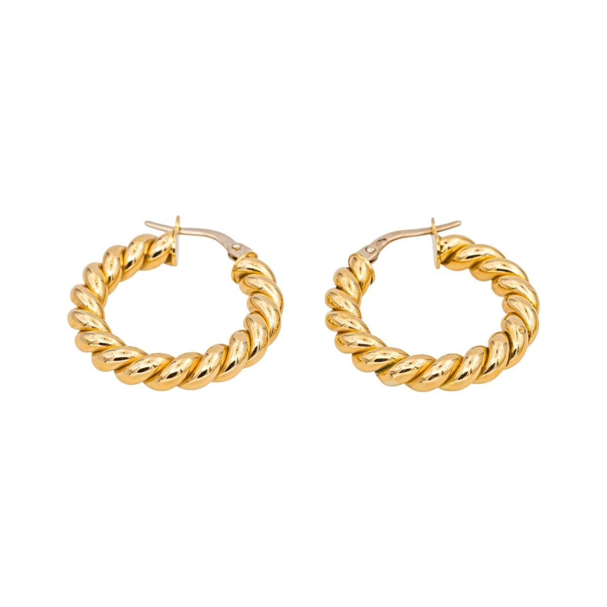 Boucles d'oreilles Créoles en or jaune - Castafiore