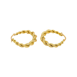 Boucles d'oreilles Créoles en or jaune - Castafiore