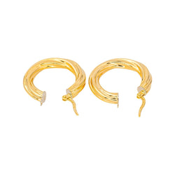 Boucles d'oreilles Créoles en or jaune - Castafiore