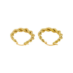 Boucles d'oreilles Créoles en or jaune - Castafiore