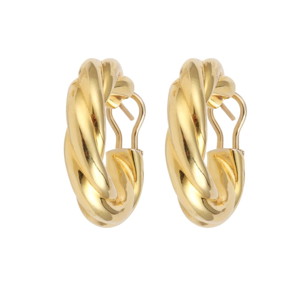 Boucles d'oreilles Créoles en or jaune - Castafiore