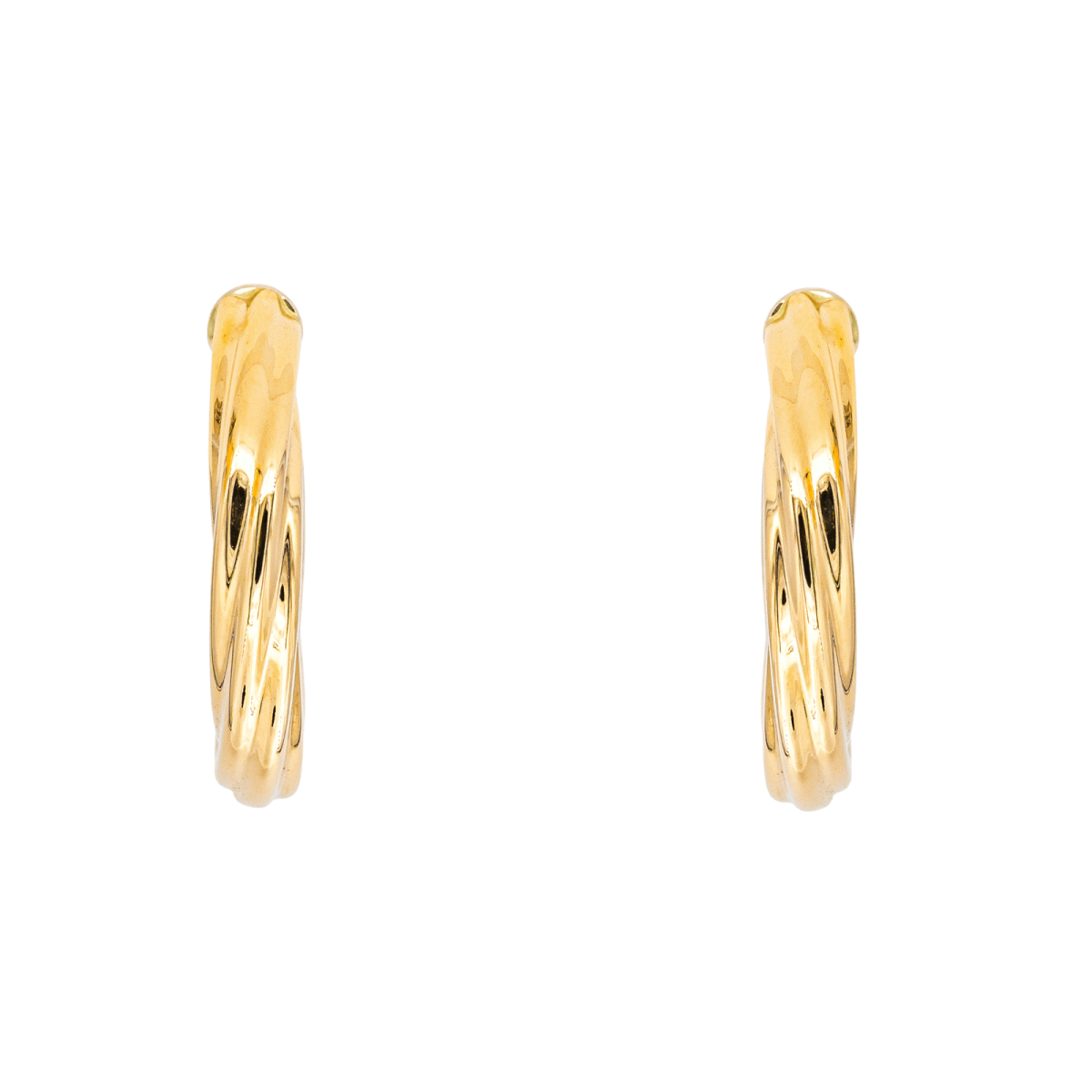 Boucles d'oreilles Créoles en or jaune - Castafiore