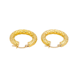 Boucles d'oreilles Créoles en or jaune - Castafiore