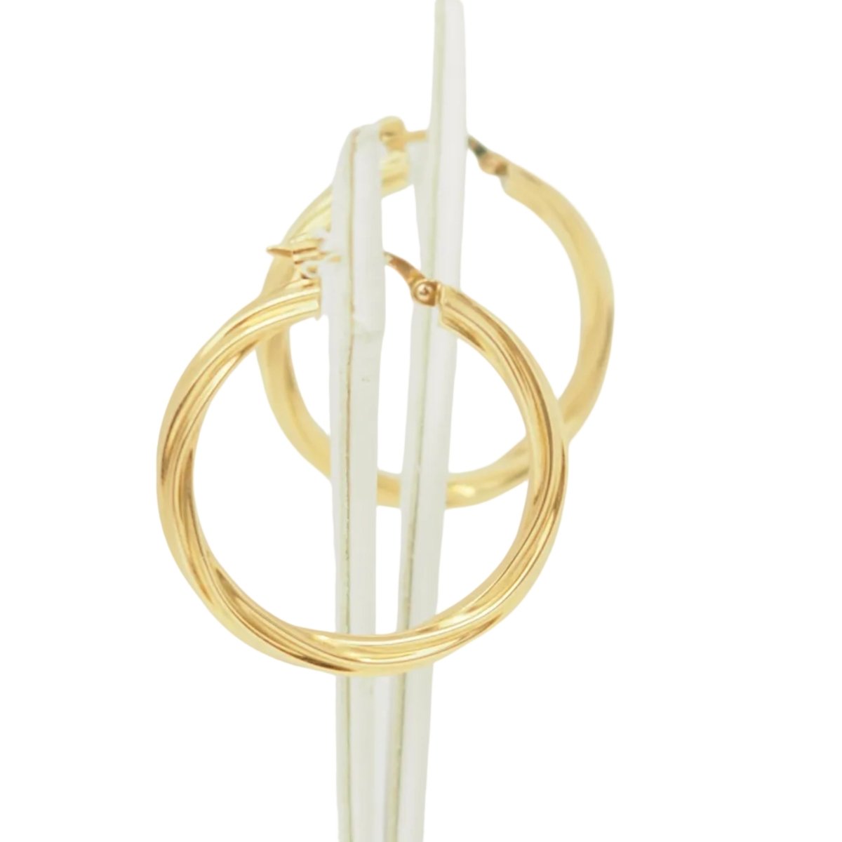 Boucles d'oreilles Créoles en or jaune - Castafiore
