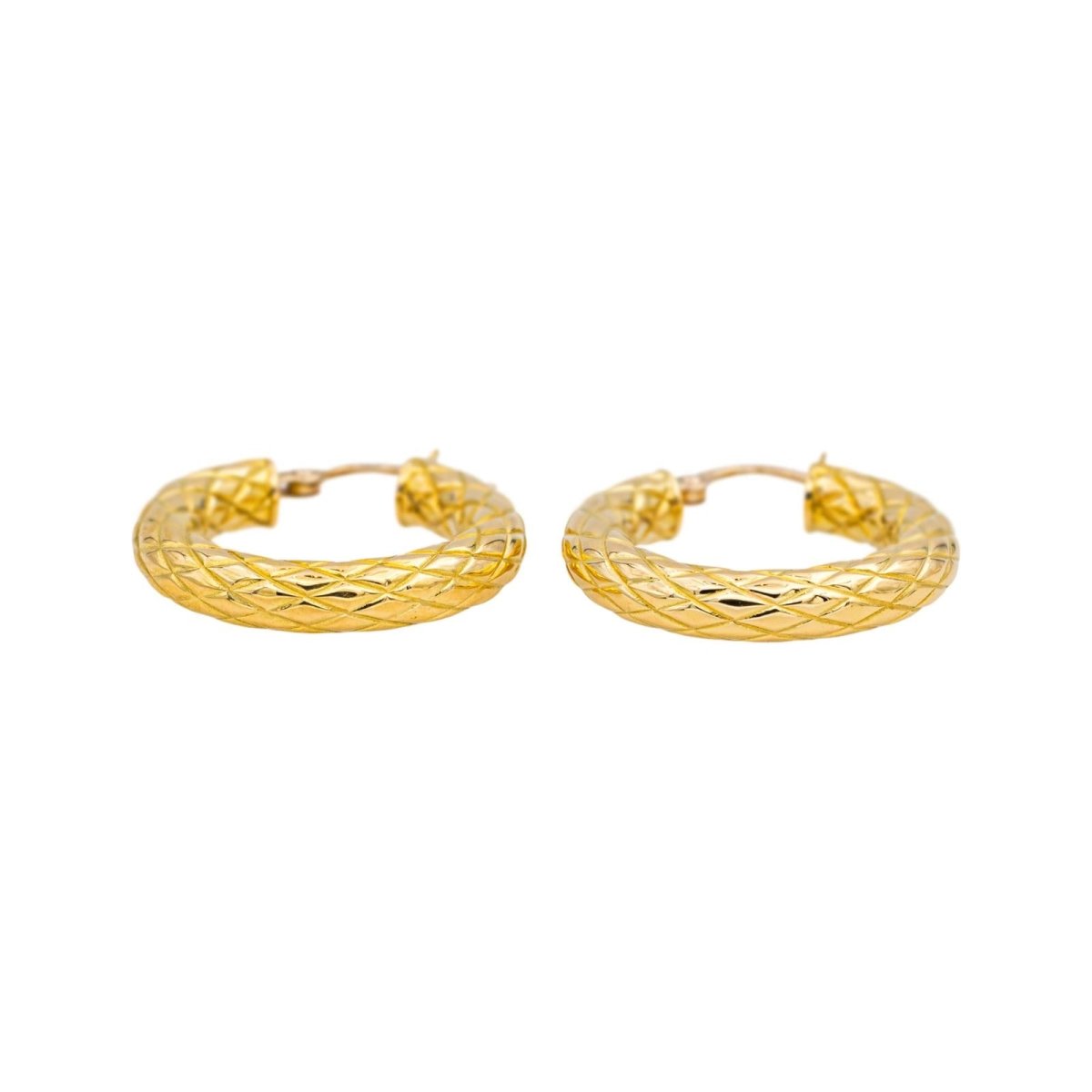 Boucles d'oreilles Créoles en or jaune - Castafiore