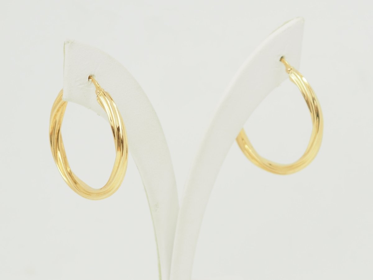 Boucles d'oreilles Créoles en or jaune - Castafiore