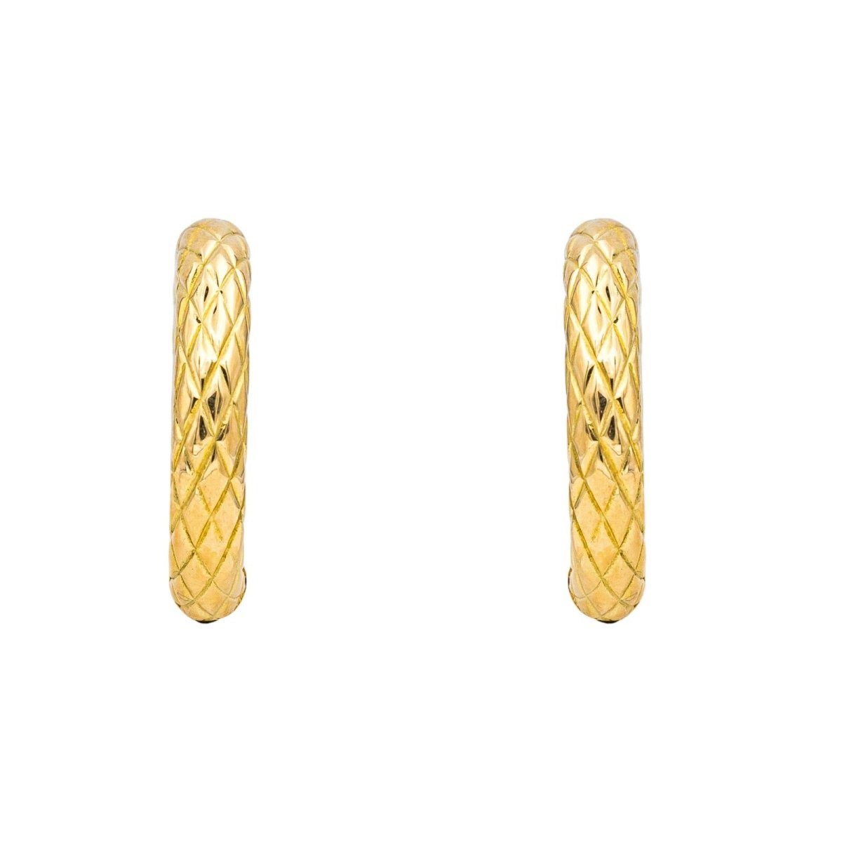 Boucles d'oreilles Créoles en or jaune - Castafiore