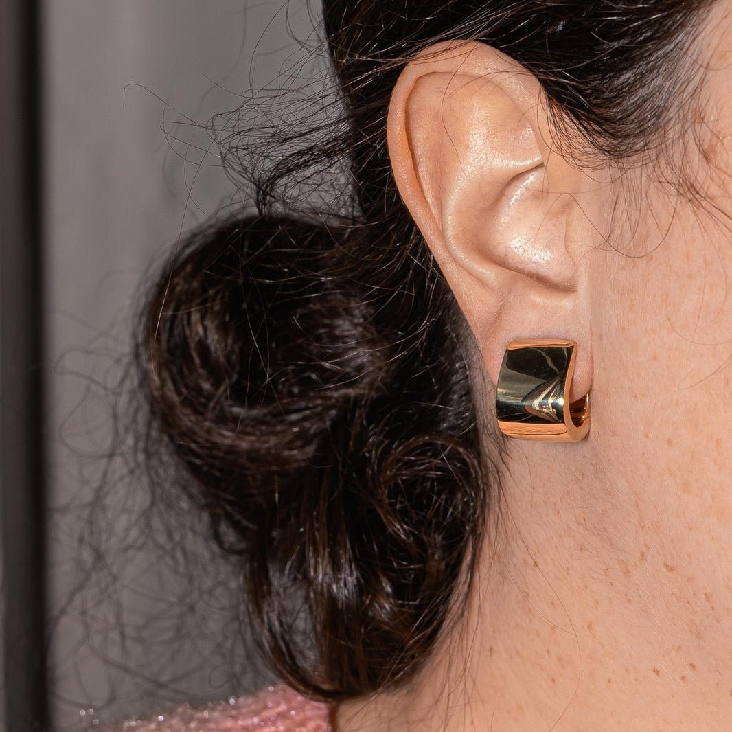 Boucles d'oreilles Créoles en or jaune - Castafiore