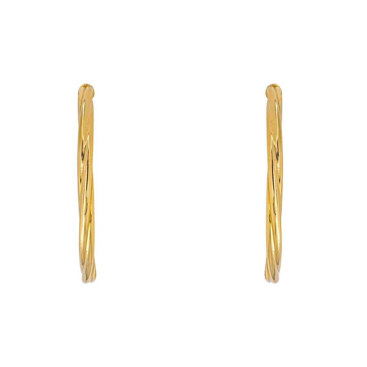 Boucles d'oreilles Créoles en or jaune - Castafiore