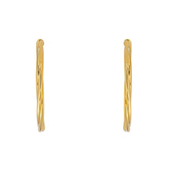 Boucles d'oreilles Créoles en or jaune - Castafiore