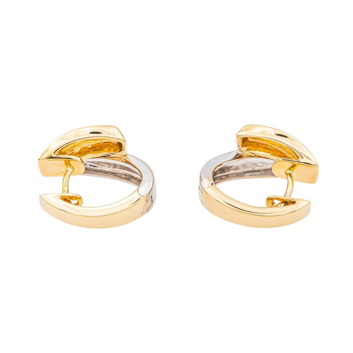 Mini Creoles gold 8 mm 18 carats, piercing ring store solid gold 750