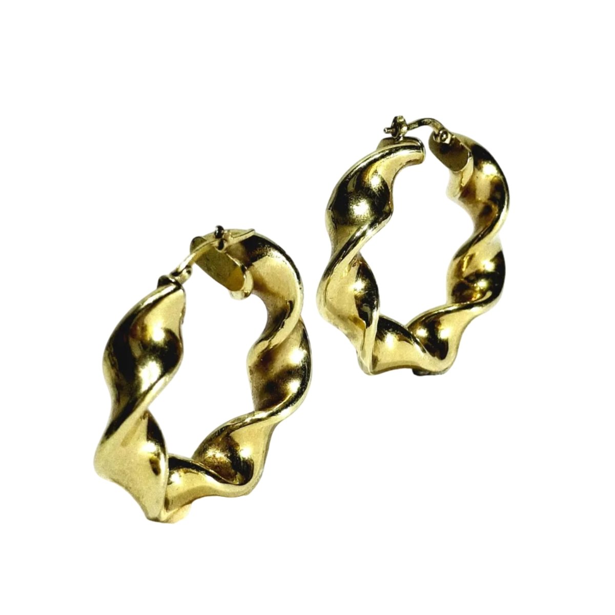 Boucles d'oreilles Créoles en or jaune - Castafiore