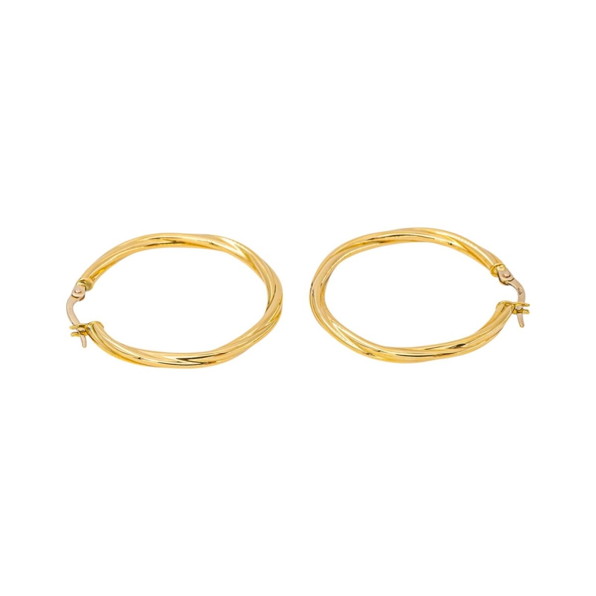 Boucles d'oreilles Créoles en or jaune - Castafiore