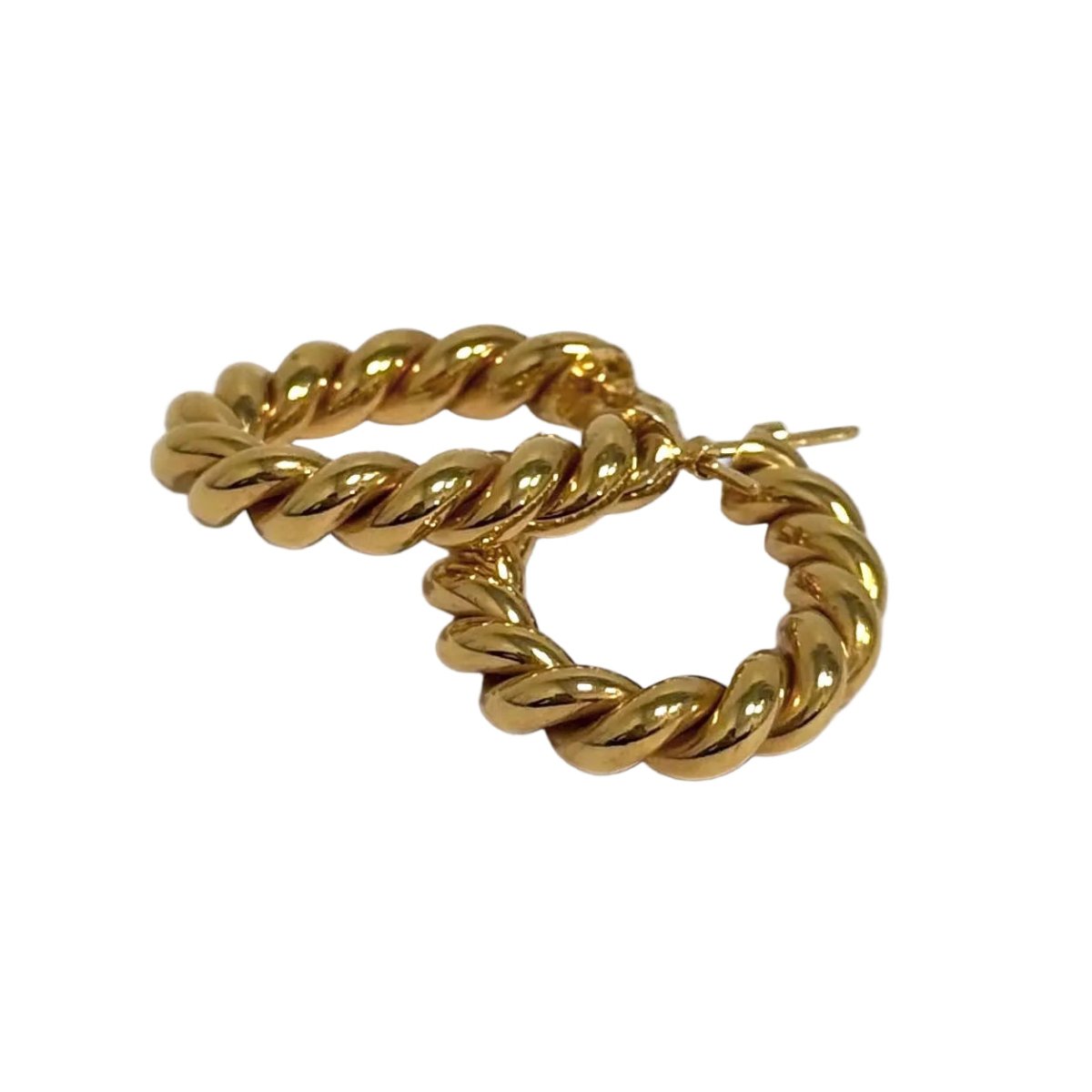 Boucles d'oreilles Créoles en or jaune - Castafiore