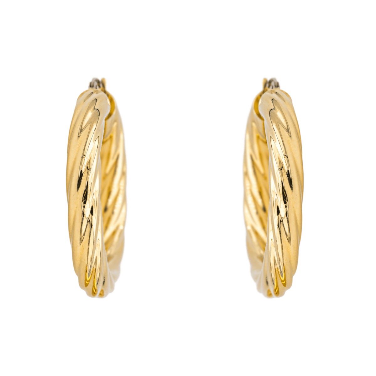 Boucles d'oreilles Créoles en or jaune - Castafiore