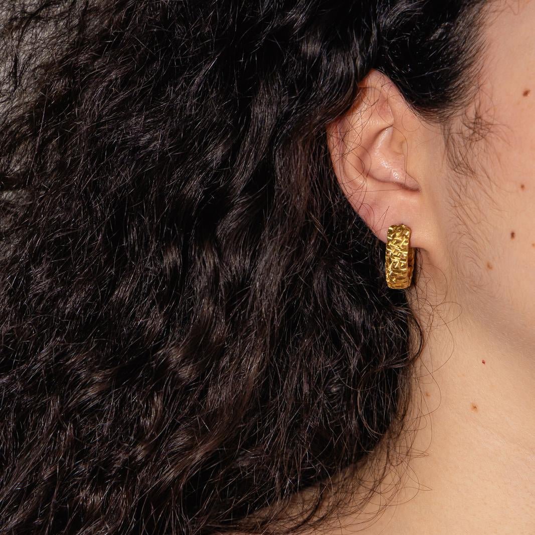 Boucles d'oreilles Créoles en or jaune - Castafiore