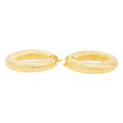 Boucles d'oreilles Créoles en or jaune - Castafiore