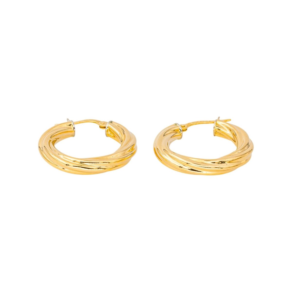 Boucles d'oreilles Créoles en or jaune - Castafiore