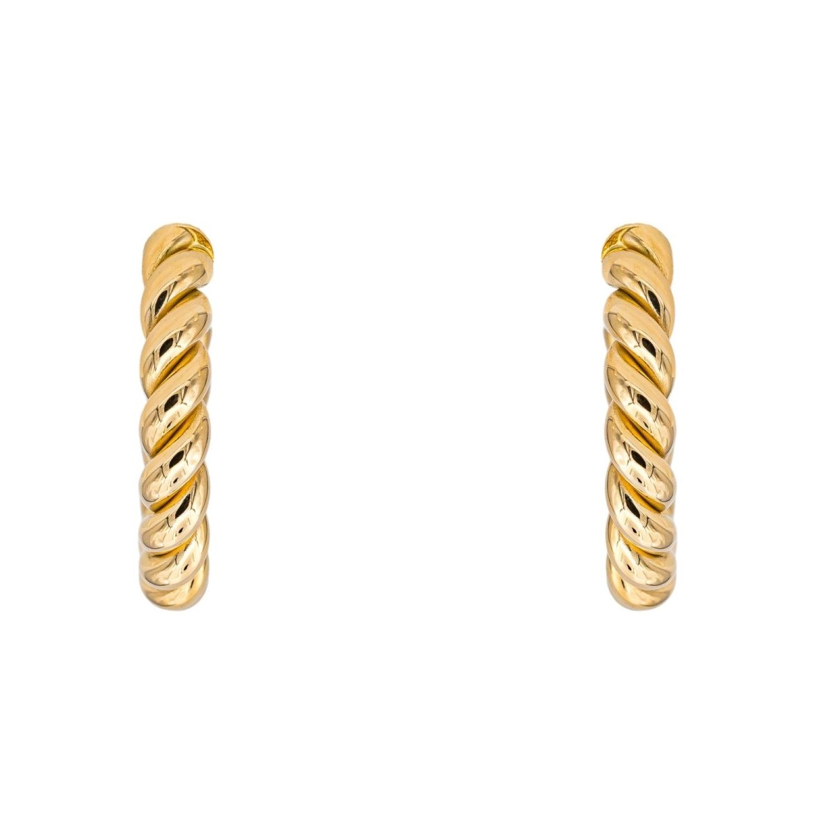 Boucles d'oreilles Créoles en or jaune - Castafiore