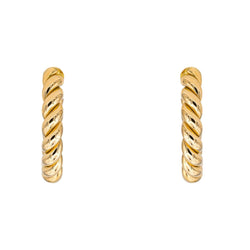 Boucles d'oreilles Créoles en or jaune - Castafiore