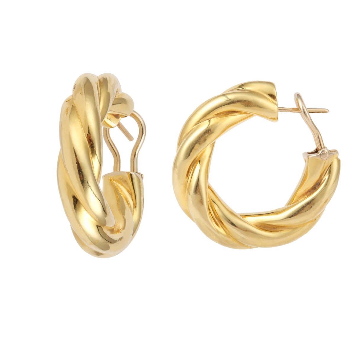 Boucles d'oreilles Créoles en or jaune - Castafiore