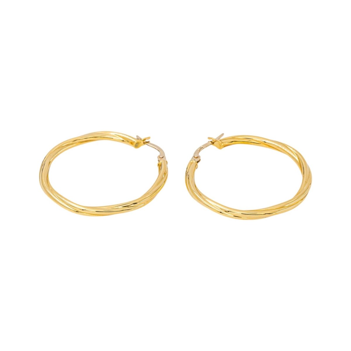Boucles d'oreilles Créoles en or jaune - Castafiore
