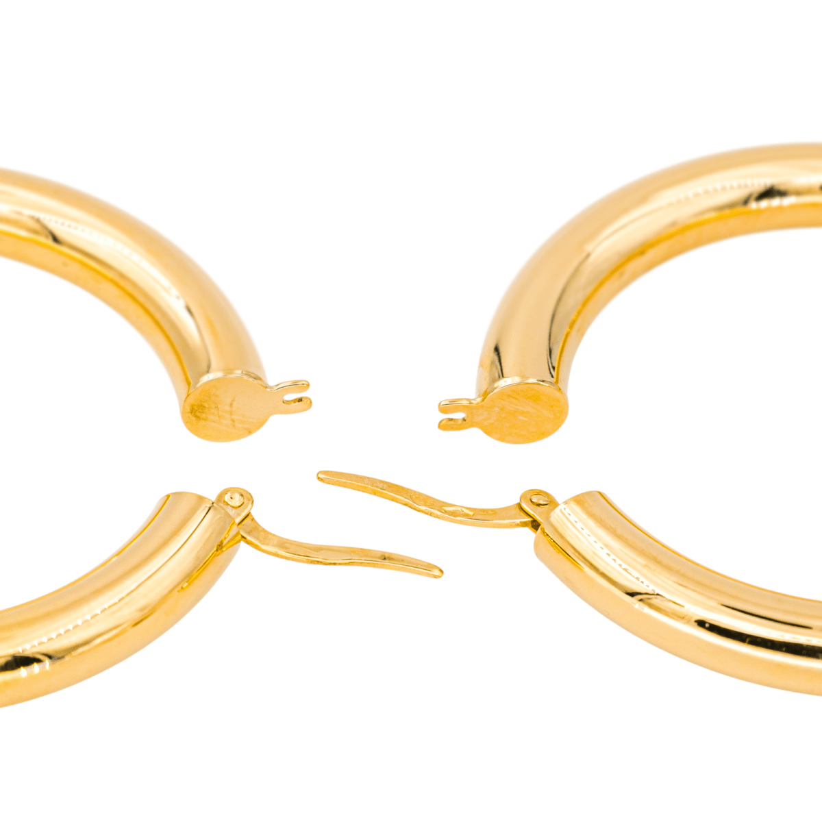 Boucles d'oreilles Créoles en or jaune - Castafiore