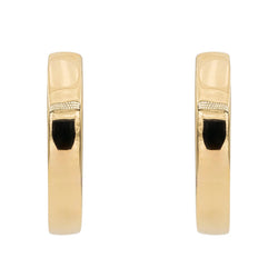 Boucles d'oreilles Créoles en or jaune et diamant - Castafiore