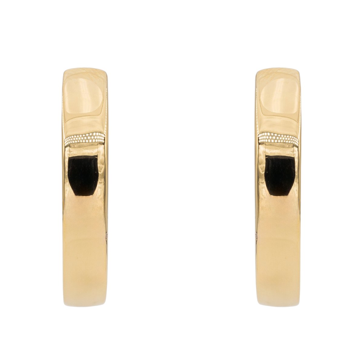 Boucles d'oreilles Créoles en or jaune et diamant - Castafiore