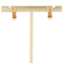 Boucles d'oreilles Créoles en or jaune, or blanc et diamants - Castafiore