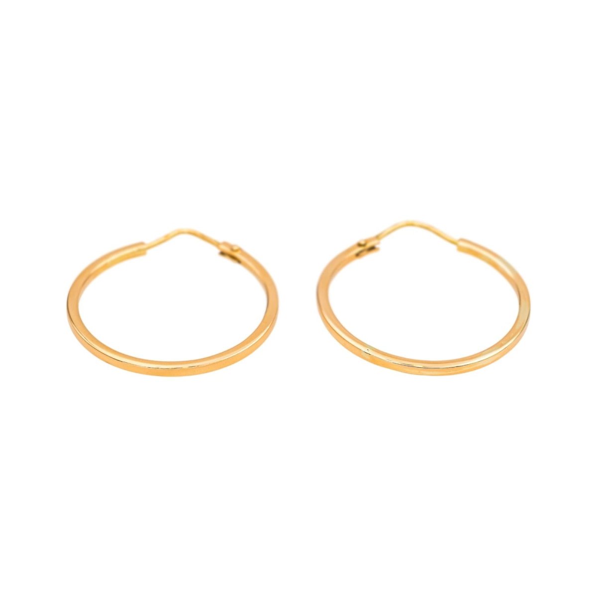 Boucles d'oreilles Créoles en or rose - Castafiore