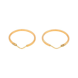 Boucles d'oreilles Créoles en or rose - Castafiore