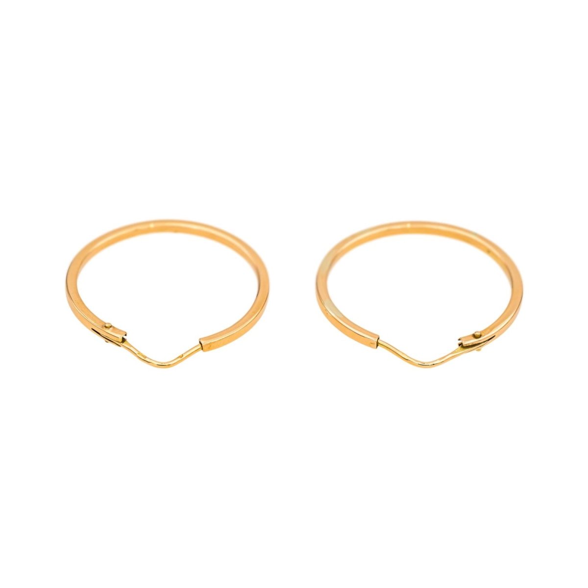 Boucles d'oreilles Créoles en or rose - Castafiore