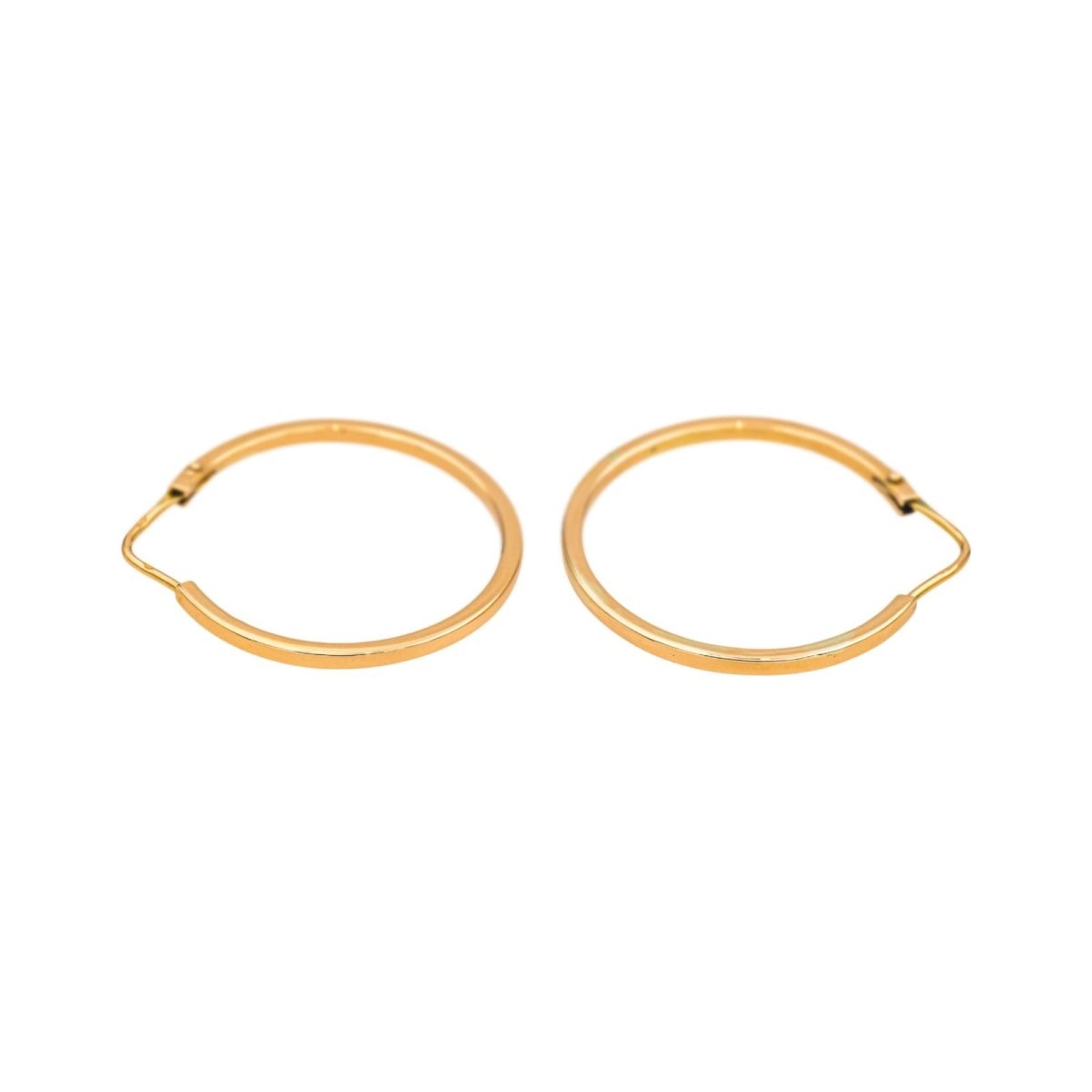 Boucles d'oreilles Créoles en or rose - Castafiore