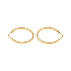 Boucles d'oreilles Créoles en or rose - Castafiore