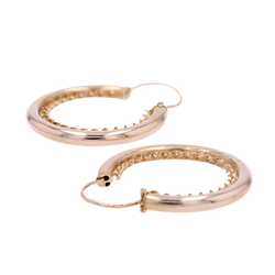 Boucles d'oreilles Créoles en or rose - Castafiore