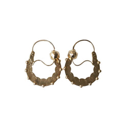 Boucles d'oreilles Créoles en or rose et jaune - Castafiore