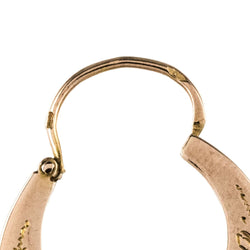 Boucles d'oreilles Créoles en or rose et perles - Castafiore