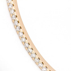 Boucles d'oreilles Créoles en or serties de diamants - Castafiore