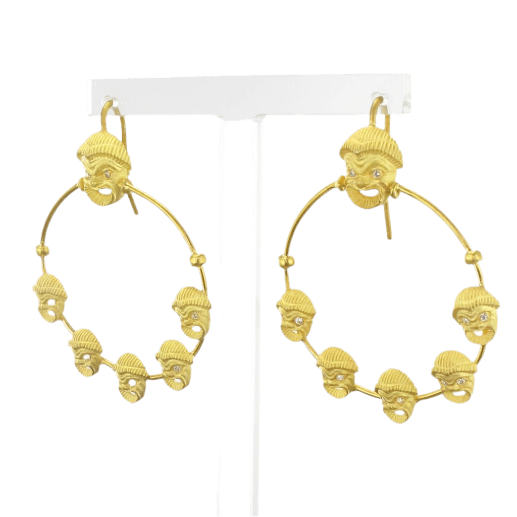 Boucles d'oreilles Créoles en vermeil et or jaune - Castafiore
