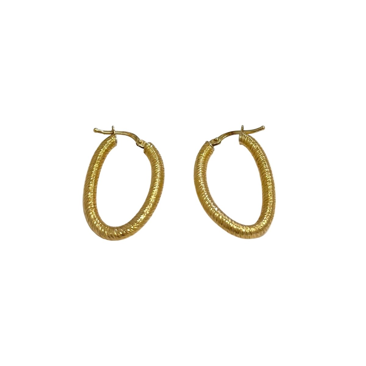 Boucles d'oreilles Créoles GEORGES LENFANT en or jaune - Castafiore