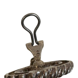 Boucles d’oreilles Créoles HERMÈS "Noeuds Marins" en argent - Castafiore