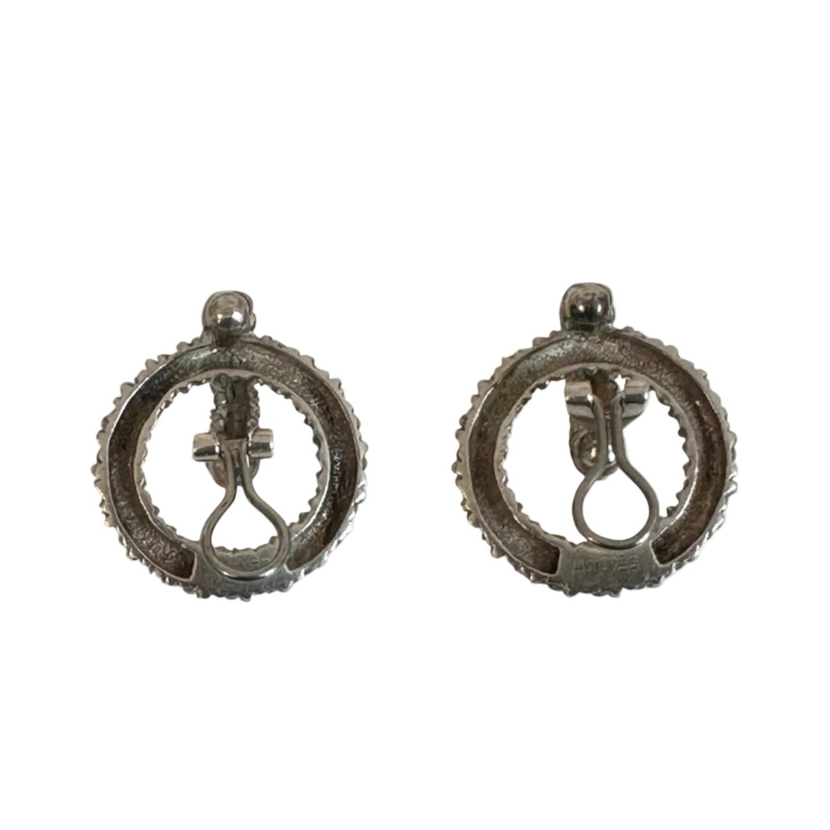Boucles d’oreilles Créoles HERMÈS "Noeuds Marins" en argent - Castafiore