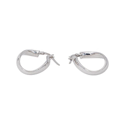 Boucles d'oreilles Créoles Or blanc - Castafiore