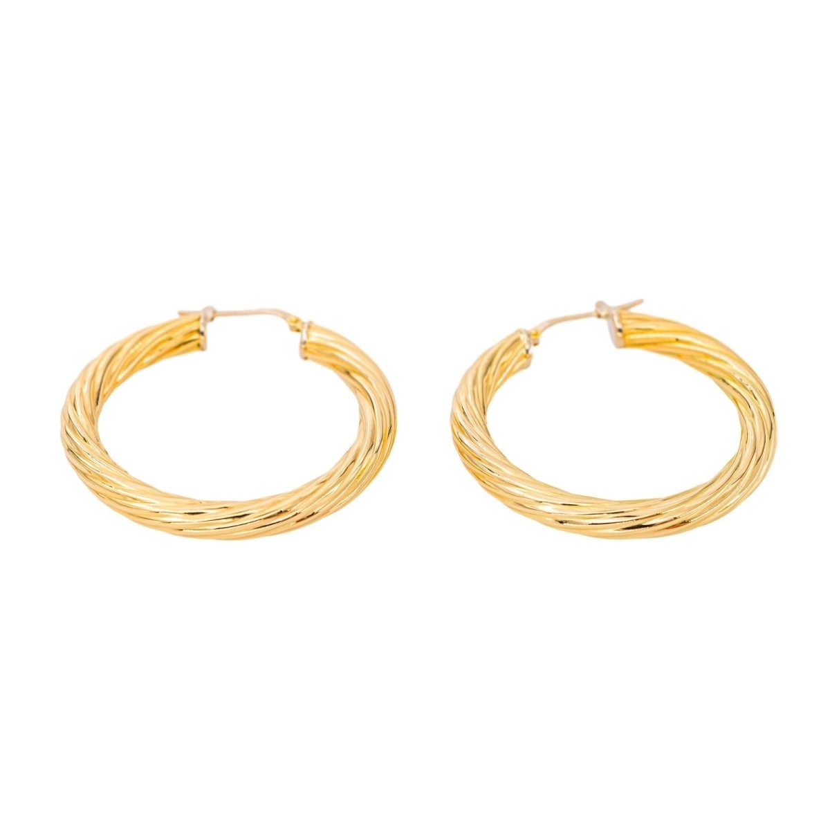 Boucles d'oreilles Créoles Or jaune - Castafiore